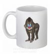Чашка керамічна Хитрая обезьяна Білий фото