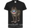 Детская футболка Хитрая обезьяна Черный фото