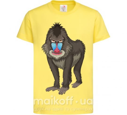 Детская футболка Хитрая обезьяна Лимонный фото