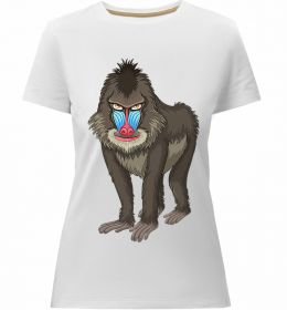Женская премиум футболка Хитра мавпа