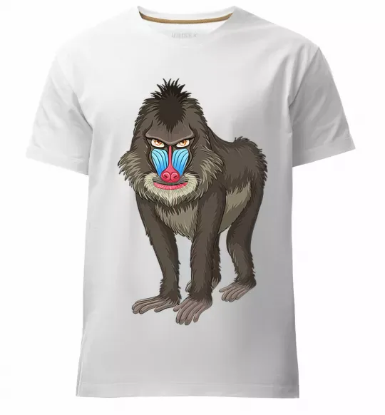 Мужская премиум футболка Хитра мавпа Белый фото