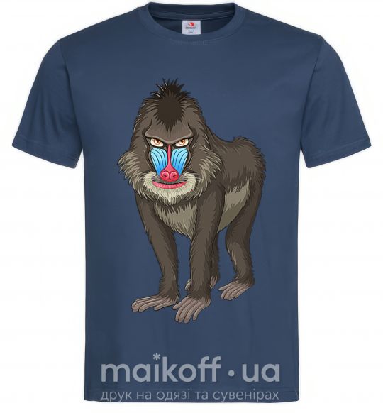 Чоловіча футболка Хитрая обезьяна Темно-синій фото