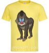 Мужская футболка Хитрая обезьяна Лимонный фото