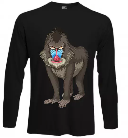 Лонгслив Хитра мавпа Черный фото