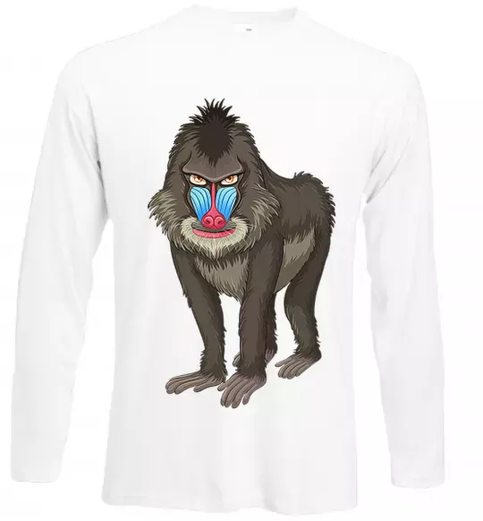Лонгслив Хитра мавпа Белый фото