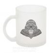 Чашка скляна Детализированная обезьяна Фроузен фото