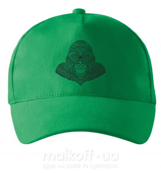 Кепка Детализированная обезьяна Зеленый фото