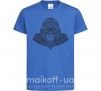Детская футболка Детализированная обезьяна Ярко-синий фото