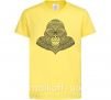 Дитяча футболка Детализированная обезьяна Лимонний фото
