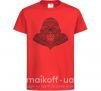 Дитяча футболка Детализированная обезьяна Червоний фото