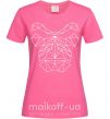 Женская футболка Gorilla lineart Ярко-розовый фото