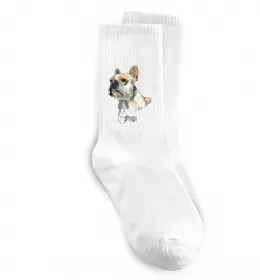Носки Frenchie mom Белый фото Носки Frenchie mom Белый фото