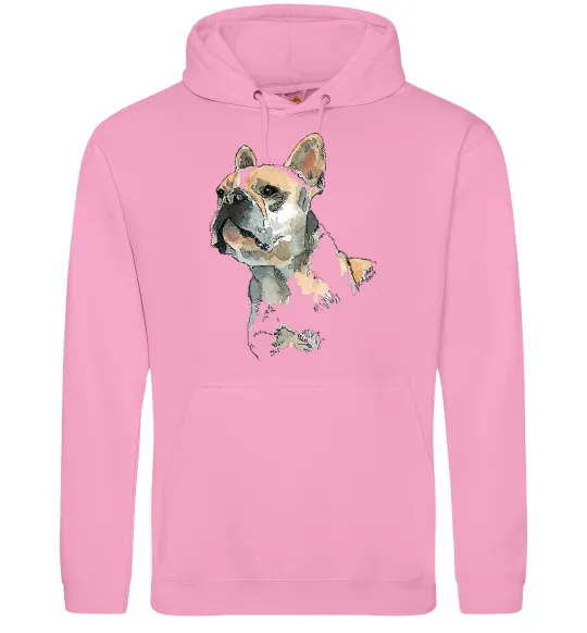 Жіноча толстовка (худі) Бульдог Рожевий фото