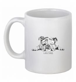 Чашка керамічна Бульдог спить