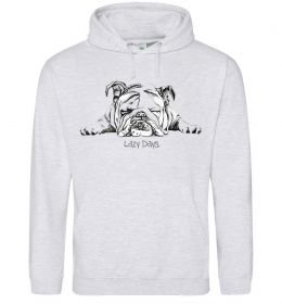 Чоловіча толстовка (худі) Бульдог спить