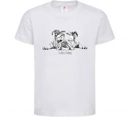 Дитяча футболка Бульдог спить