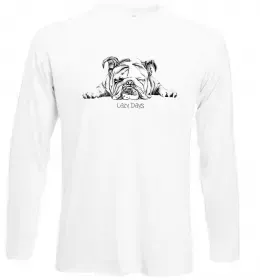 Лонгслив Multicolor bulldog Белый фото