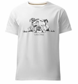 Чоловіча преміум футболка Бульдог спить