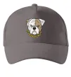 Кепка Бульдог з ланцюгом Сірий фото
