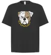 Футболка Оверсайз Бульдог з ланцюгом Чорний фото