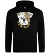 Женская толстовка (худи) Бульдог з ланцюгом Черный Женская толстовка (худи) Бульдог з ланцюгом Черный фото
