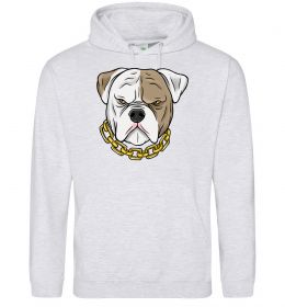Женская толстовка (худи) Бульдог з ланцюгом Женская толстовка (худи) Бульдог з ланцюгом
