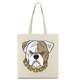 Еко-сумка Бульдог з ланцюгом