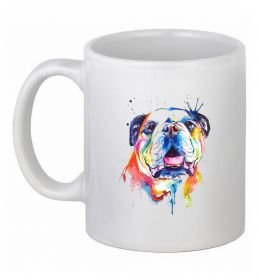 Чашка керамическая Акварельний бульдог