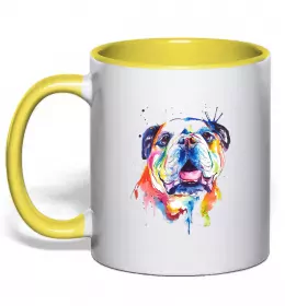 Чашка с цветной ручкой