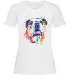 Жіноча футболка Акварельний бульдог Білий Жіноча футболка Акварельний бульдог Білий фото