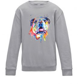 Детский Свитшот Акварельний бульдог Детский Свитшот Акварельний бульдог