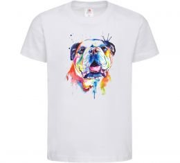 Дитяча футболка Акварельний бульдог Дитяча футболка Акварельний бульдог