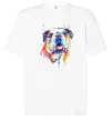 Футболка Оверсайз Акварельний бульдог Белый фото