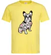Мужская футболка Бульдог в тату Лимонный Мужская футболка Бульдог в тату Лимонный фото