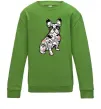 Детский Свитшот Бульдог в тату Лаймовый Детский Свитшот Бульдог в тату Лаймовый фото