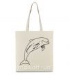 Еко-сумка Happy dolphin Бежевий фото