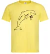 Чоловіча футболка Happy dolphin Лимонний фото
