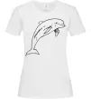 Жіноча футболка Happy dolphin Білий фото