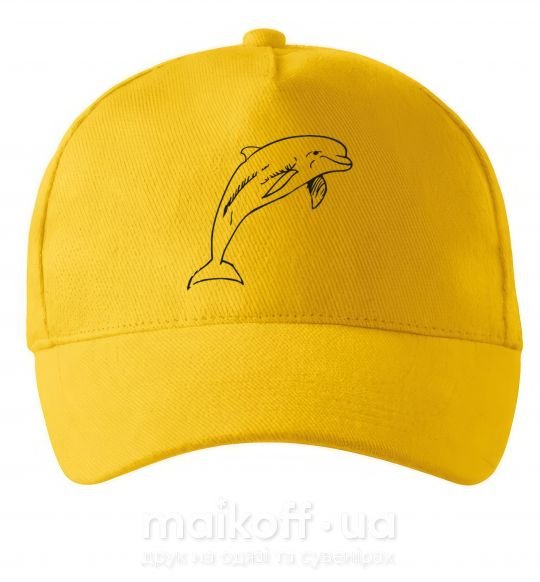 Кепка Happy dolphin Солнечно желтый фото