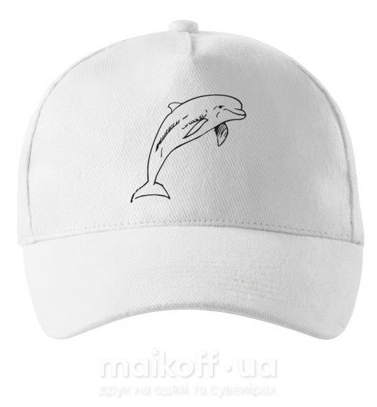 Кепка Happy dolphin Білий фото