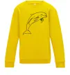 Детский Свитшот Happy dolphin Солнечно желтый фото