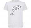 Дитяча футболка Happy dolphin Білий фото