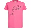Дитяча футболка Happy dolphin Яскраво-рожевий фото