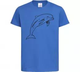 Дитяча футболка Прижок дельфіна Чорний фото