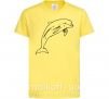 Детская футболка Happy dolphin Лимонный фото