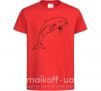 Детская футболка Happy dolphin Красный фото