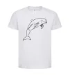 Детская футболка Happy dolphin Белый фото