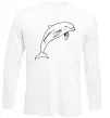 Лонгслів Happy dolphin Білий Лонгслів Happy dolphin Білий фото
