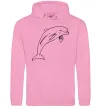 Чоловіча толстовка (худі) Happy dolphin Рожевий Чоловіча толстовка (худі) Happy dolphin Рожевий фото