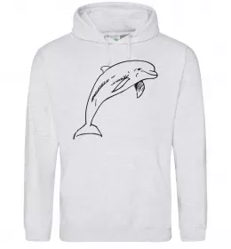 Чоловіча толстовка (худі) Anime dolphin Чорний фото